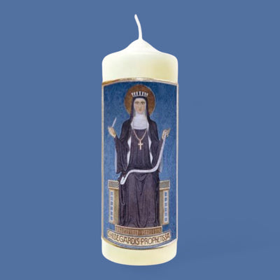 Kerze - Heilige Hildegard von Bingen 2 (1 Stk) - Dianas Klosterlädchen
