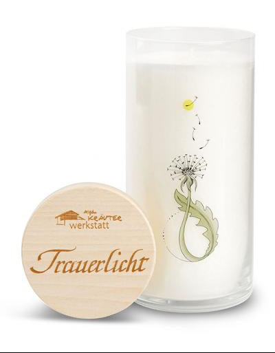 Kerze „Trauerlicht 2“  incl. Karte - Dianas Klosterlädchen