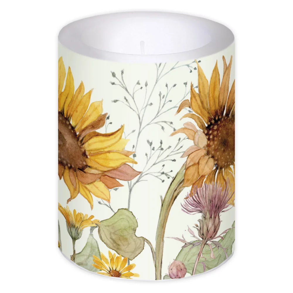 Kleine Kerze Sonnenblumen - Dianas Klosterlädchen