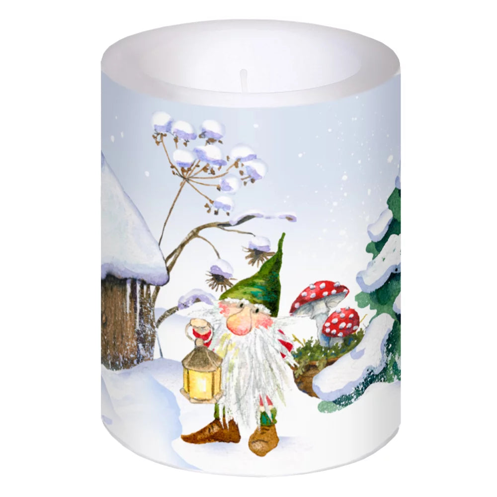 Kleine Kerze Weihnachtswichtel - Dianas Klosterlädchen