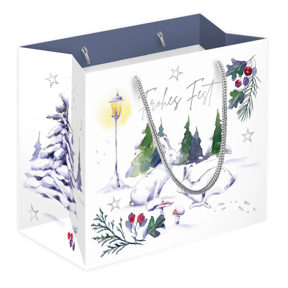Kompakte Geschenktüte Winterpark "Frohes Fest" - Dianas Klosterlädchen