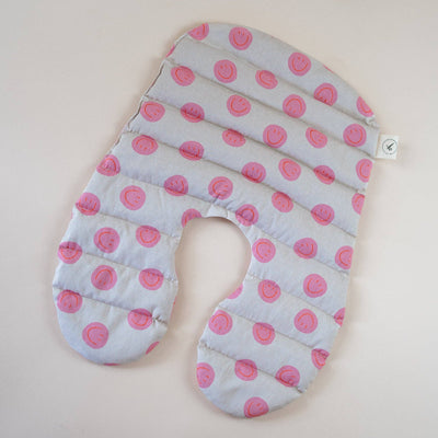 Körnerkissen Bio Dinkel für Nacken -Nackenkissen Smiley Pink - Dianas Klosterlädchen
