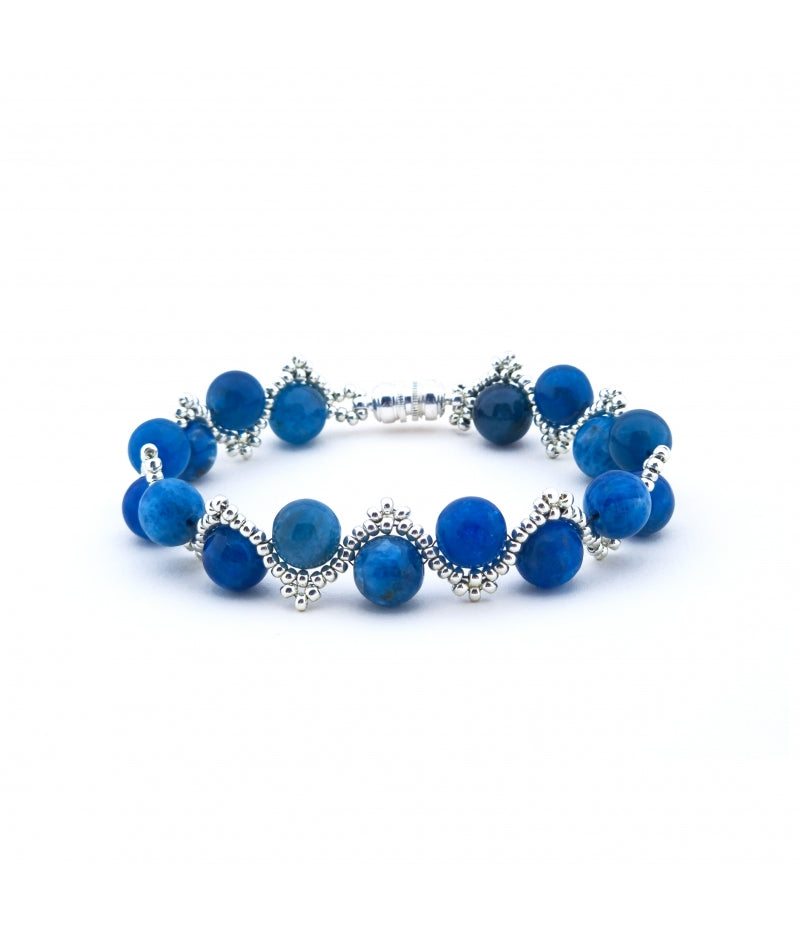 LEBENSENERGIE-ARMBAND APATIT silber