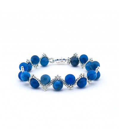 LEBENSENERGIE-ARMBAND APATIT silber