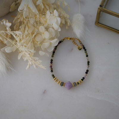 Lepidolith, Turmalin Armband BHAGVAN - Dianas Klosterlädchen