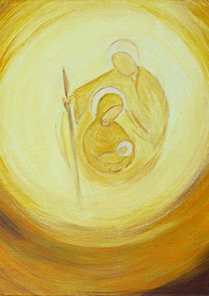 Licht, das jeden Menschen erleuchtet - Kunst-Klappkarte - Dianas Klosterlädchen