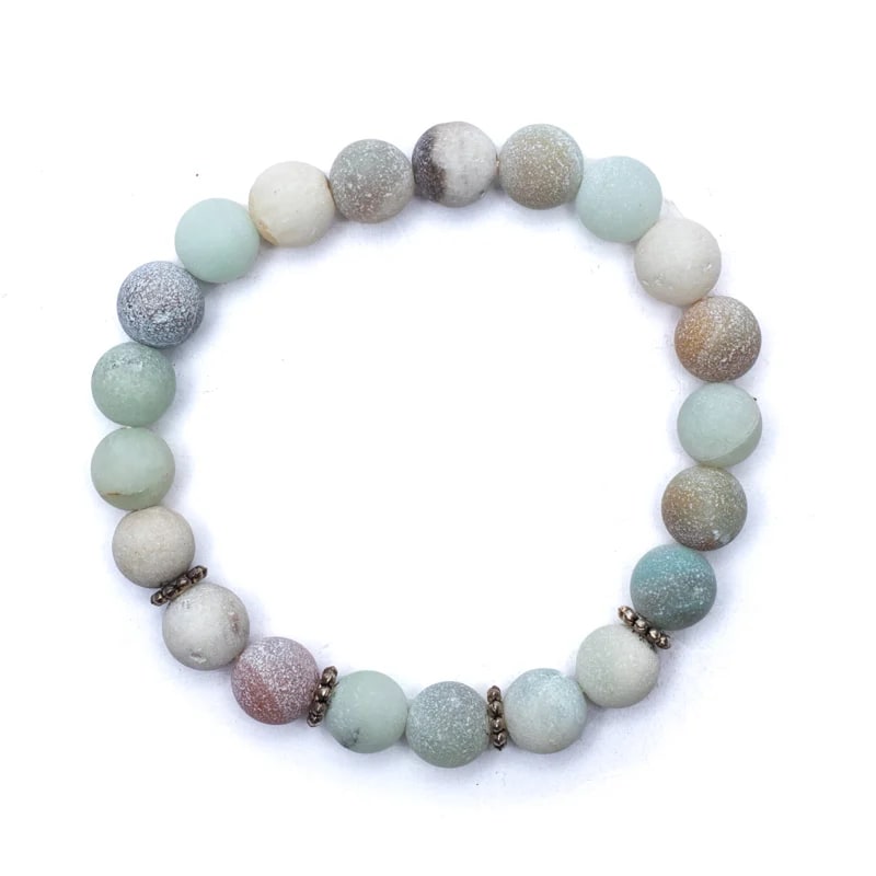 Mala/Armband Amazonit - elastisch - Dianas Klosterlädchen