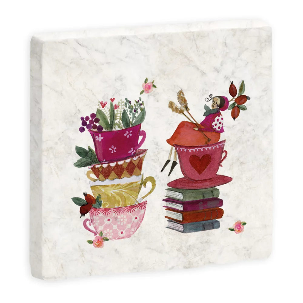 Mamoruntersetzer Teatime - Dianas Klosterlädchen