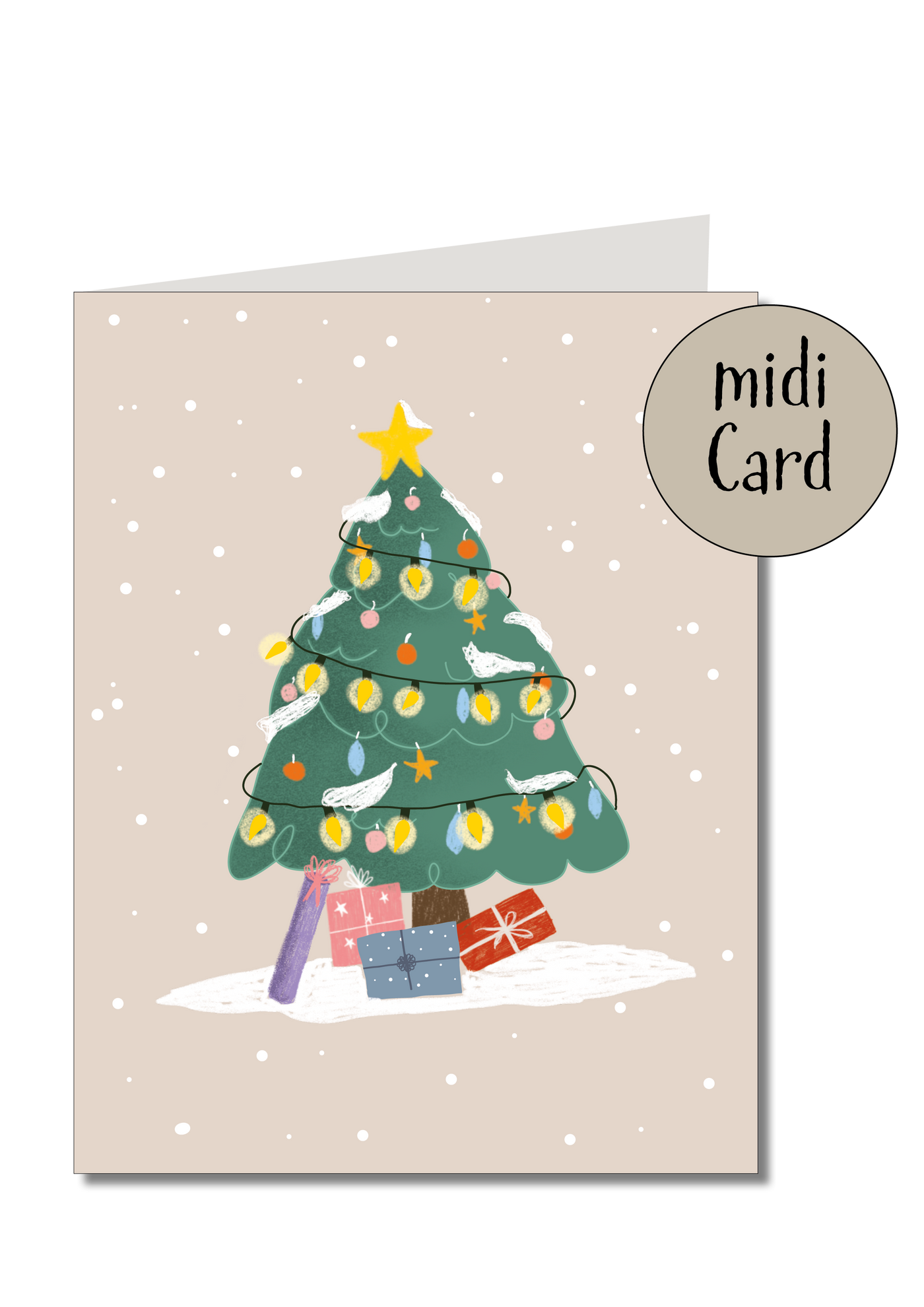 Midikarte Klappkarte Weihnachtsbaum - Keitcards - Dianas Klosterlädchen