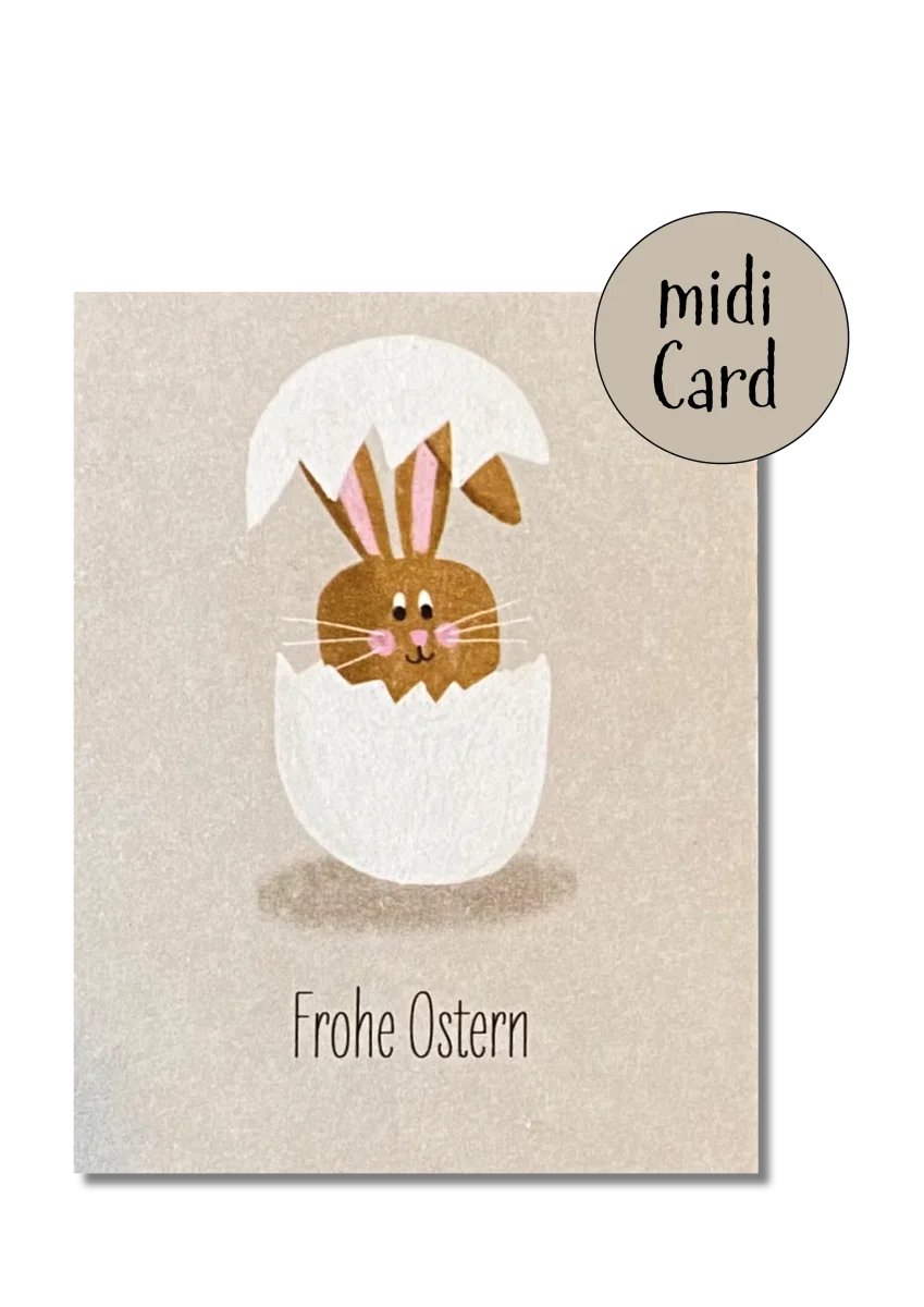 Midikarte Osterhase - Dianas Klosterlädchen