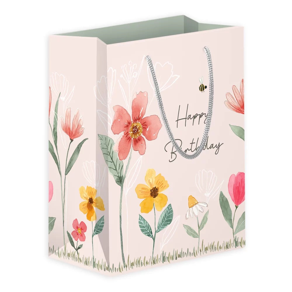 Mittlere Geschenktüte Lucky Vibes "Happy Birthday" - Dianas Klosterlädchen