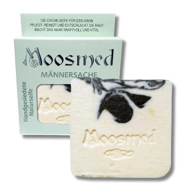 Moosmed Männersache Seifenstück handgesiedet in Dianas Klosterlaedchen