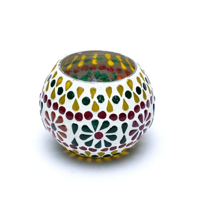 Mosaik Teelichthalter Blumen - Dianas Klosterlädchen