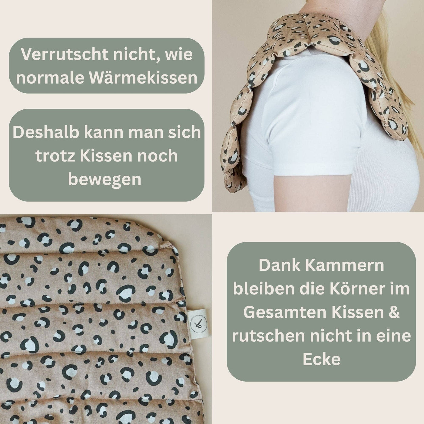 Nackenkissen Leo beige - Dianas Klosterlädchen
