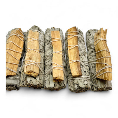 Palo Santo mit weißen Salbei-Bündeln - Dianas Klosterlädchen