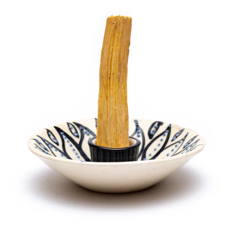 Palo Santo Räucherwerkhalter weiß - Dianas Klosterlädchen