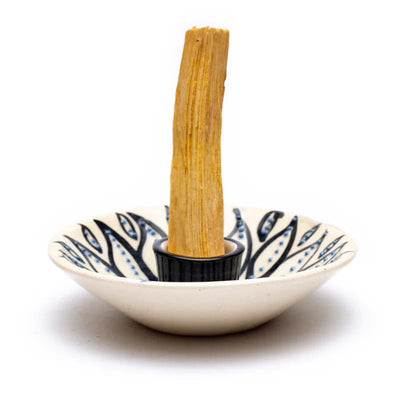 Palo Santo Räucherwerkhalter weiß - Dianas Klosterlädchen