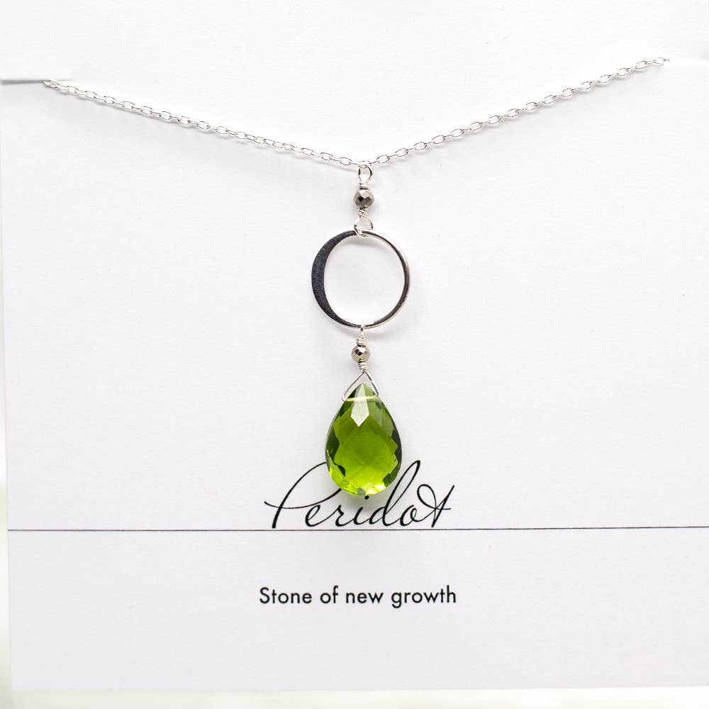 Peridot Ring Silberkette - Dianas Klosterlädchen