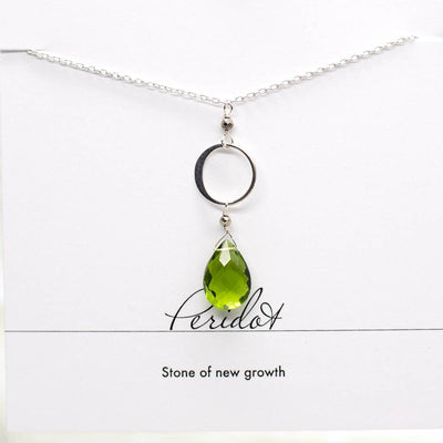 Peridot Ring Silberkette - Dianas Klosterlädchen