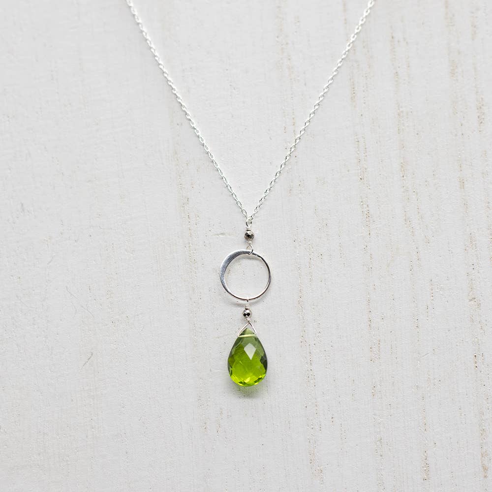 Peridot Ring Silberkette - Dianas Klosterlädchen