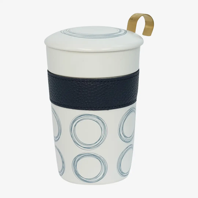 Porzellan Teebecher TEAEVE Circular - blau - Dianas Klosterlädchen