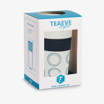 Porzellan Teebecher TEAEVE Circular - blau - Dianas Klosterlädchen