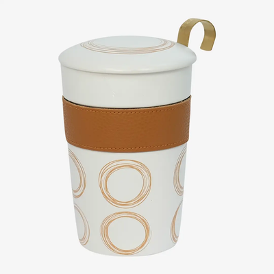 Porzellan Teebecher TEAEVE Circular - braun - Dianas Klosterlädchen