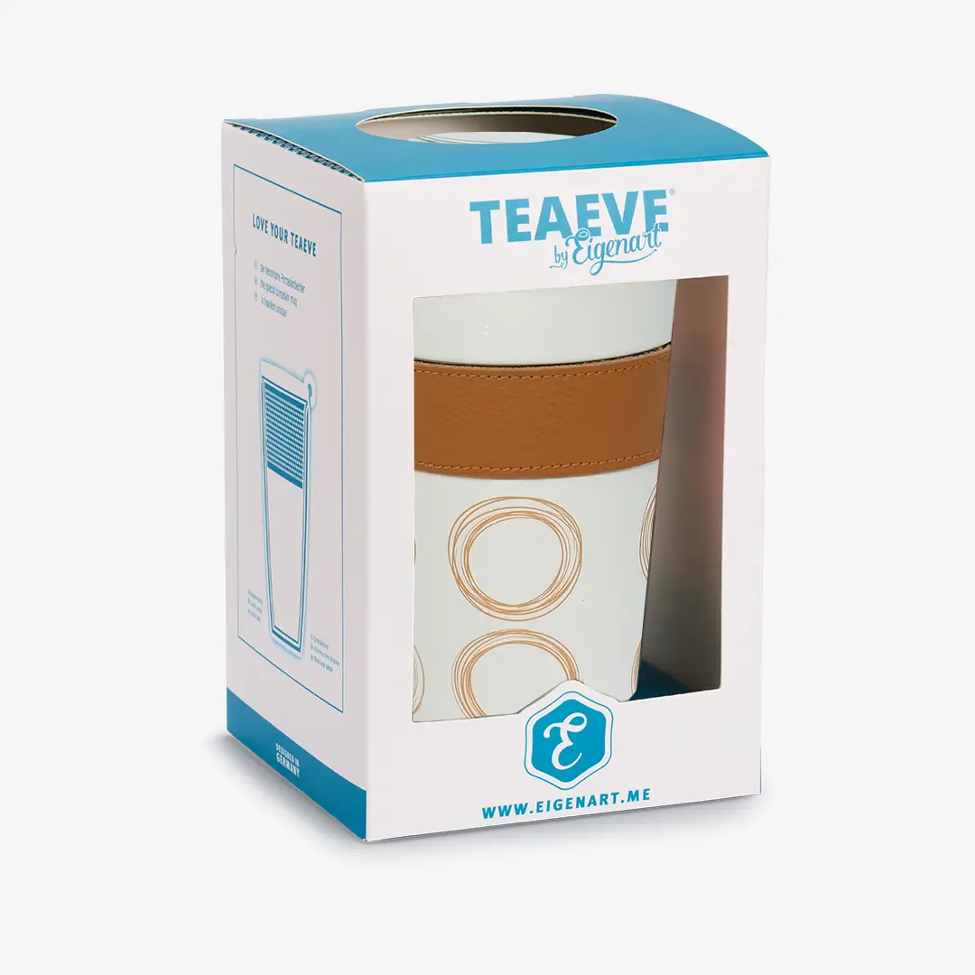 Porzellan Teebecher TEAEVE Circular - braun - Dianas Klosterlädchen