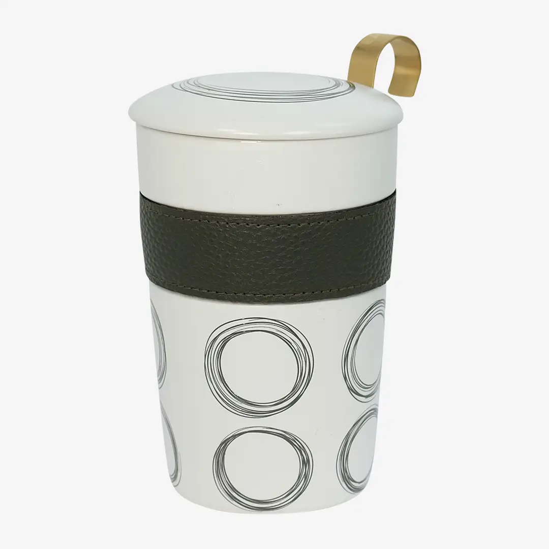 Porzellan Teebecher TEAEVE Circular - schwarz - Dianas Klosterlädchen