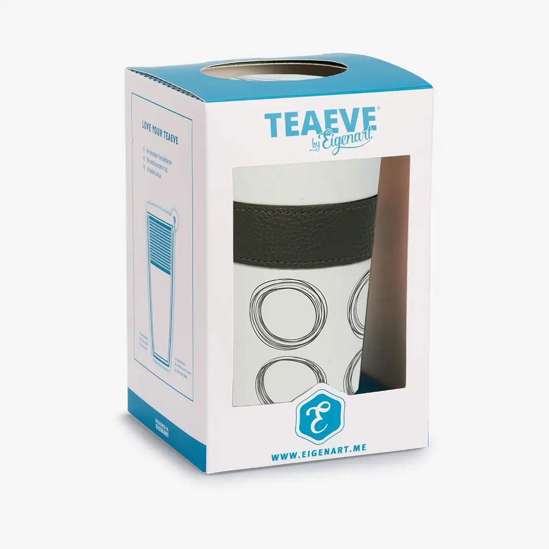 Porzellan Teebecher TEAEVE Circular - schwarz - Dianas Klosterlädchen