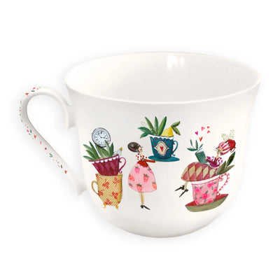 Porzellantasse Teatime - Dianas Klosterlädchen
