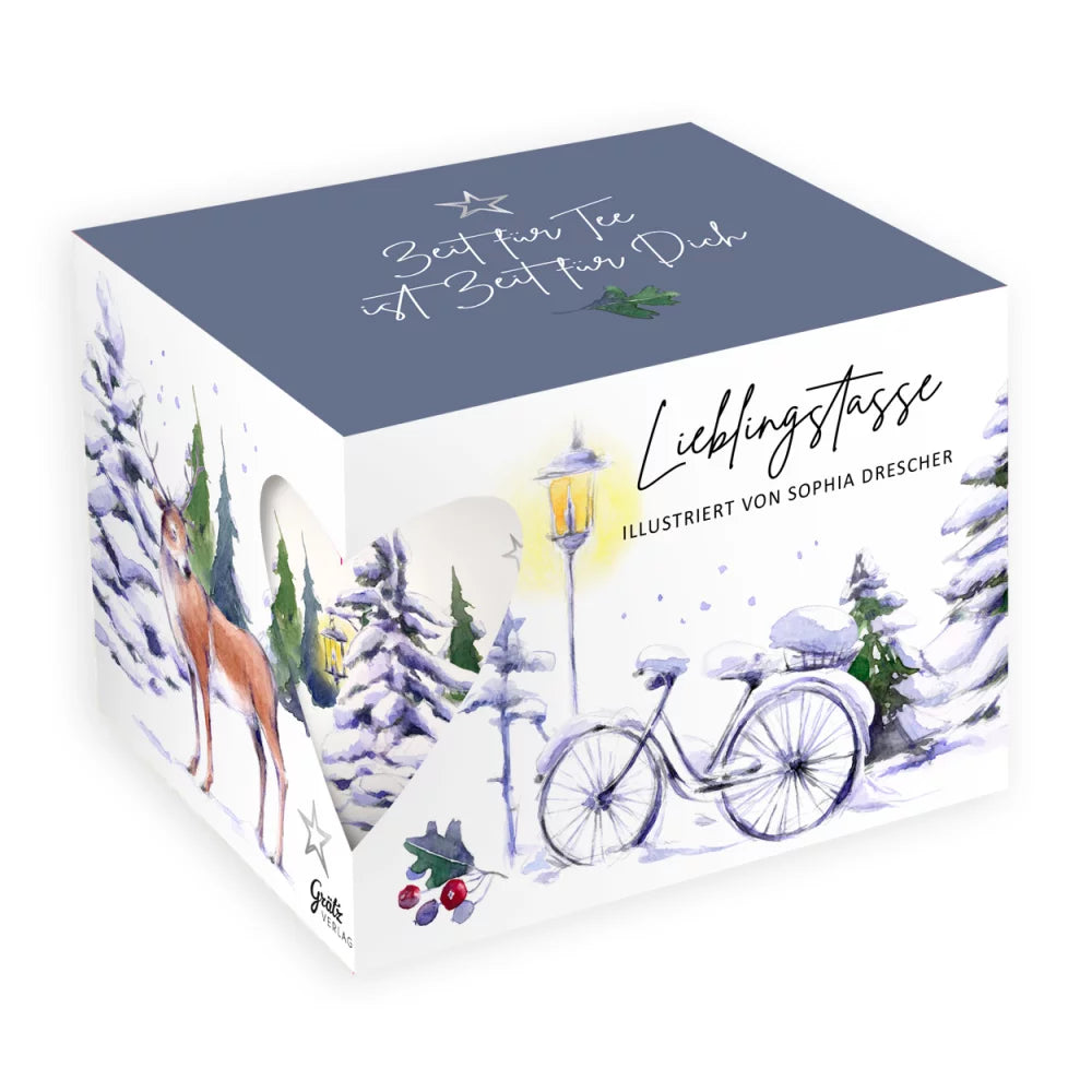Porzellantasse Winterpark - Dianas Klosterlädchen