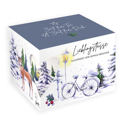 Porzellantasse Winterpark - Dianas Klosterlädchen