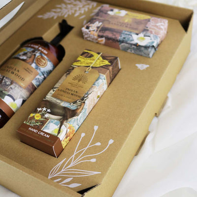 Sandalwood ANNIVERSARY COLLECTION Hand & Body Geschenkbox - Dianas Klosterlädchen