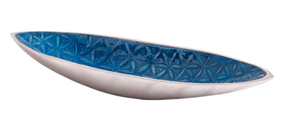 Schiffhalter Blume des Lebens Aluminium, blau - Dianas Klosterlädchen