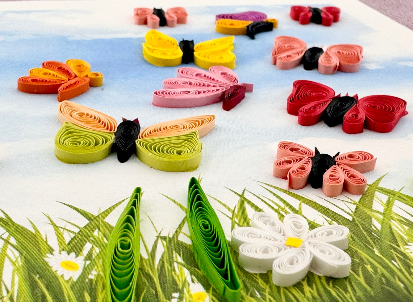 Schmetterlinge Filigrana Klappkarte Origamo - Dianas Klosterlädchen
