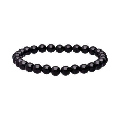 Schwarze Turmalin-Armband 6mm - Dianas Klosterlädchen