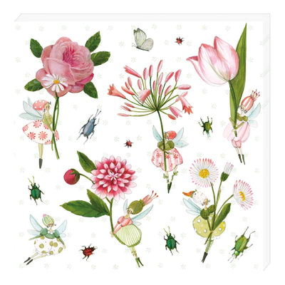 Serviette Blumenelfen - Dianas Klosterlädchen