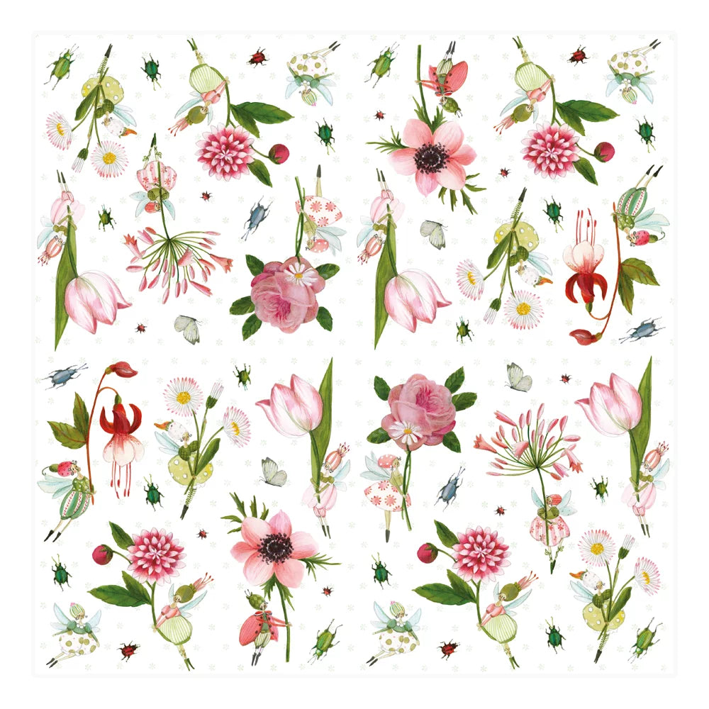 Serviette Blumenelfen - Dianas Klosterlädchen
