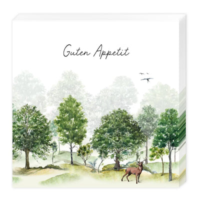 Serviette Laubbäume Guten Appetit - Dianas Klosterlädchen