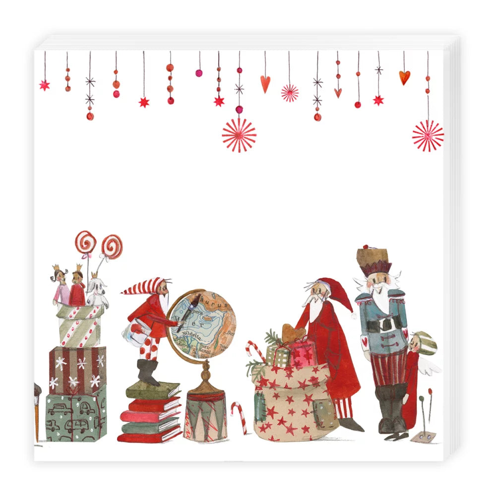 Serviette Weihnachtswerkstatt - Dianas Klosterlädchen