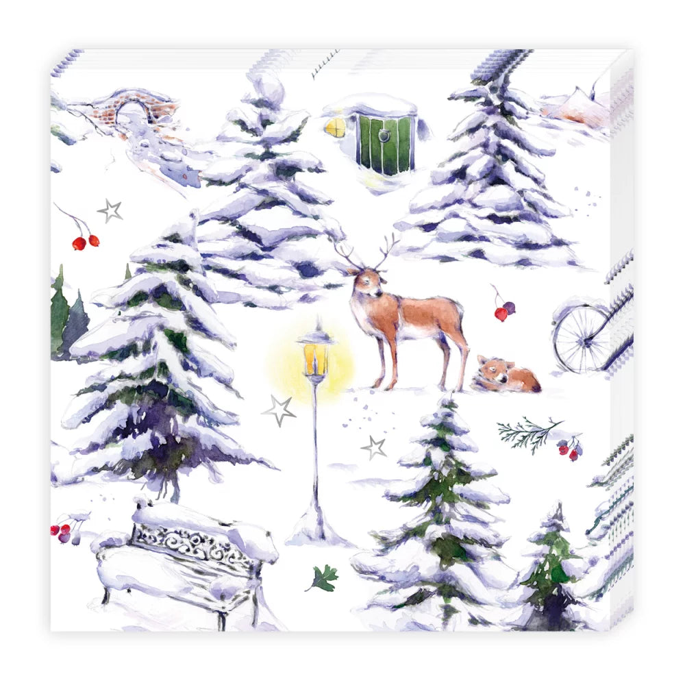 Serviette Winterpark - Dianas Klosterlädchen