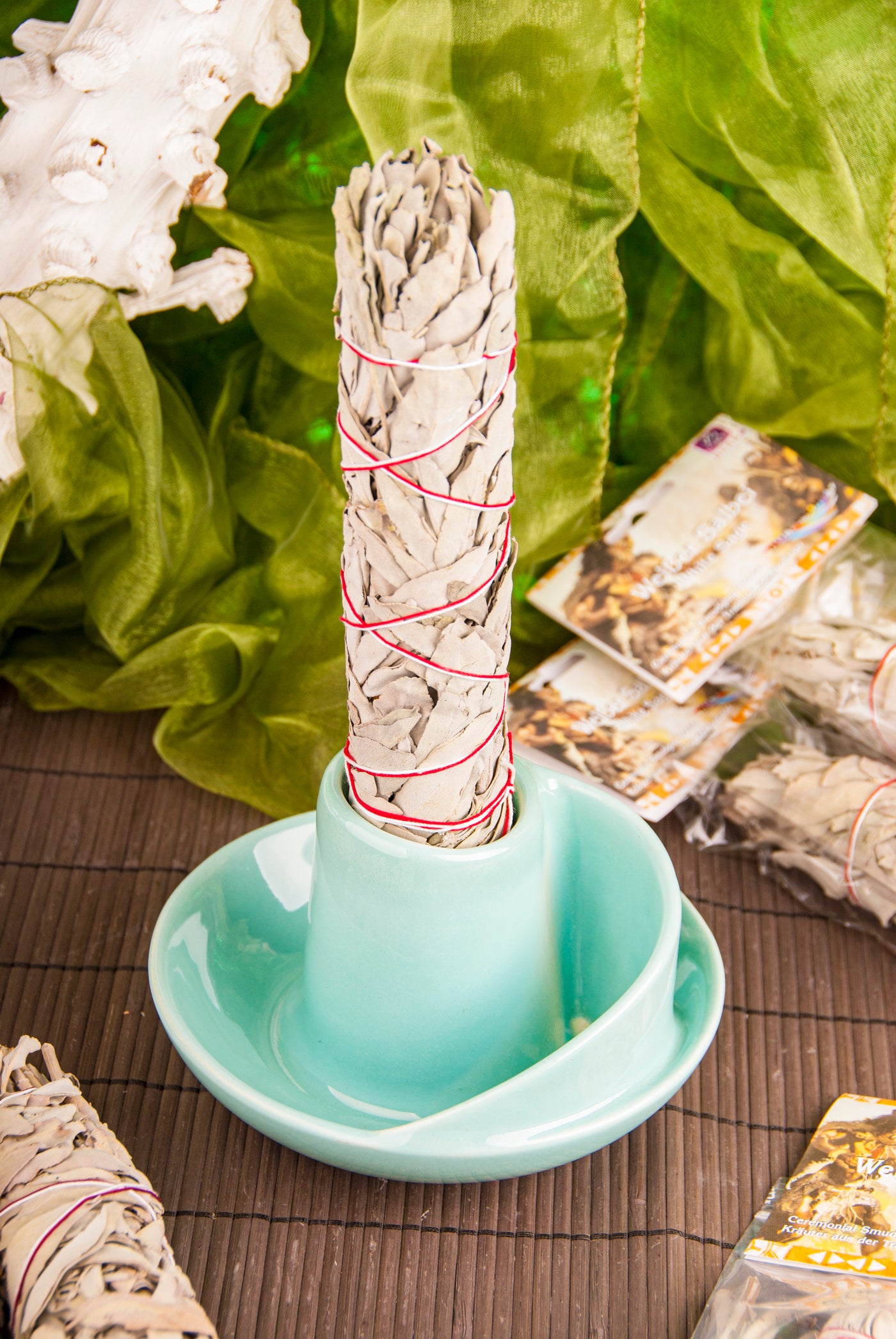 Smudge Bowl Wave türkis - Dianas Klosterlädchen