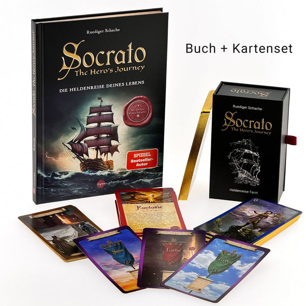 Socrato – Deine Heldenreise in 72 Karten & Buch Coaching-Tool für Klarheit, Tiefe & Transformation - Dianas Klosterlädchen