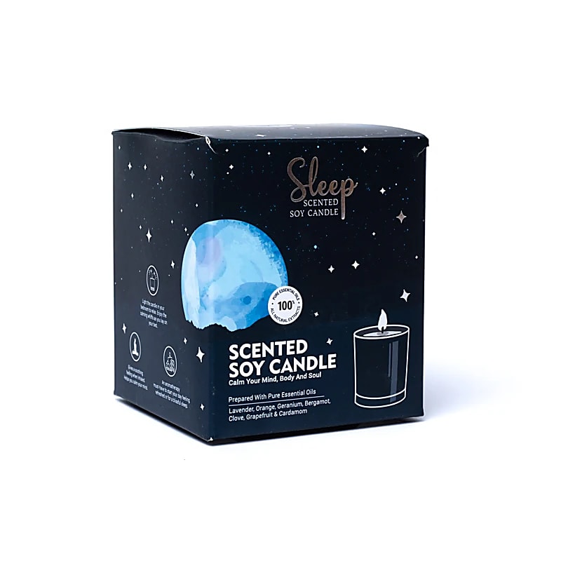 Sojawachskerze im Glas „Sleep“, Song of India - Dianas Klosterlädchen