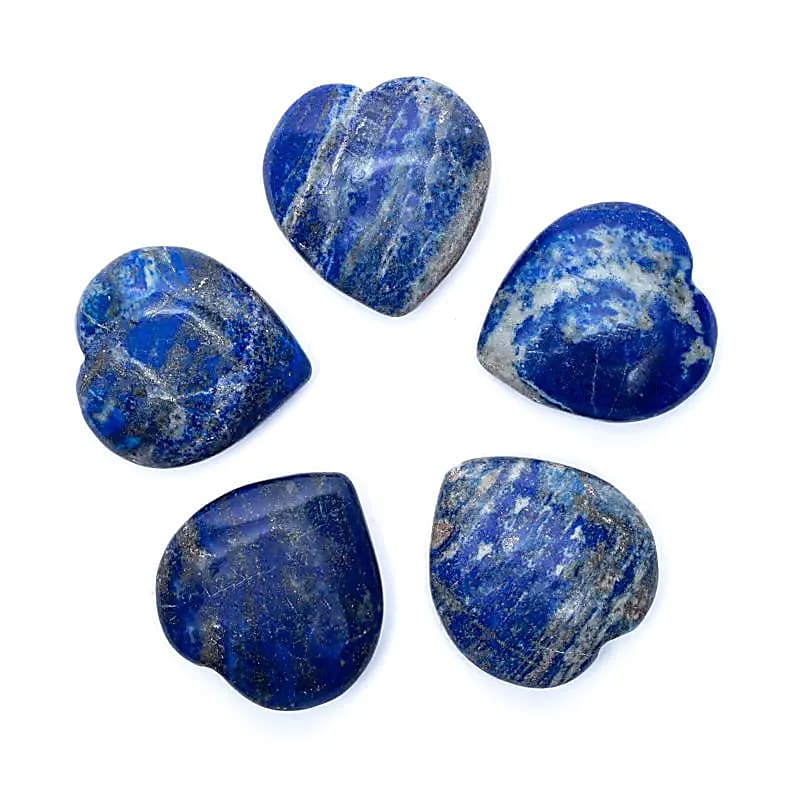 Sorgenstein Handschmeichler Herz Lapislazuli 5x4,5x1,5cm - Dianas Klosterlädchen