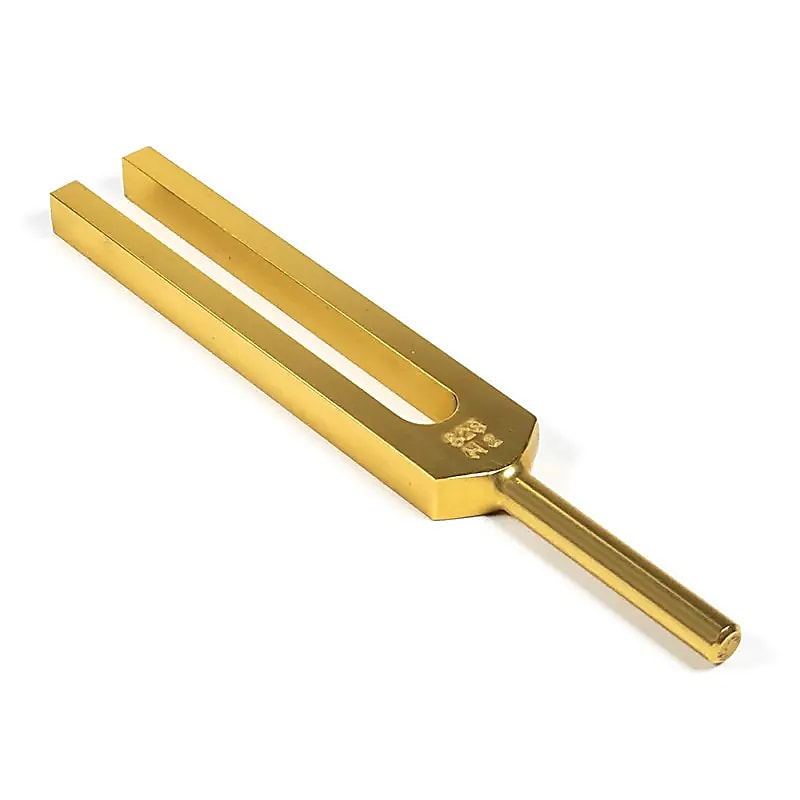 Stimmgabel Mi 528 Hz DNA-Reparatur goldfarbig - Dianas Klosterlädchen
