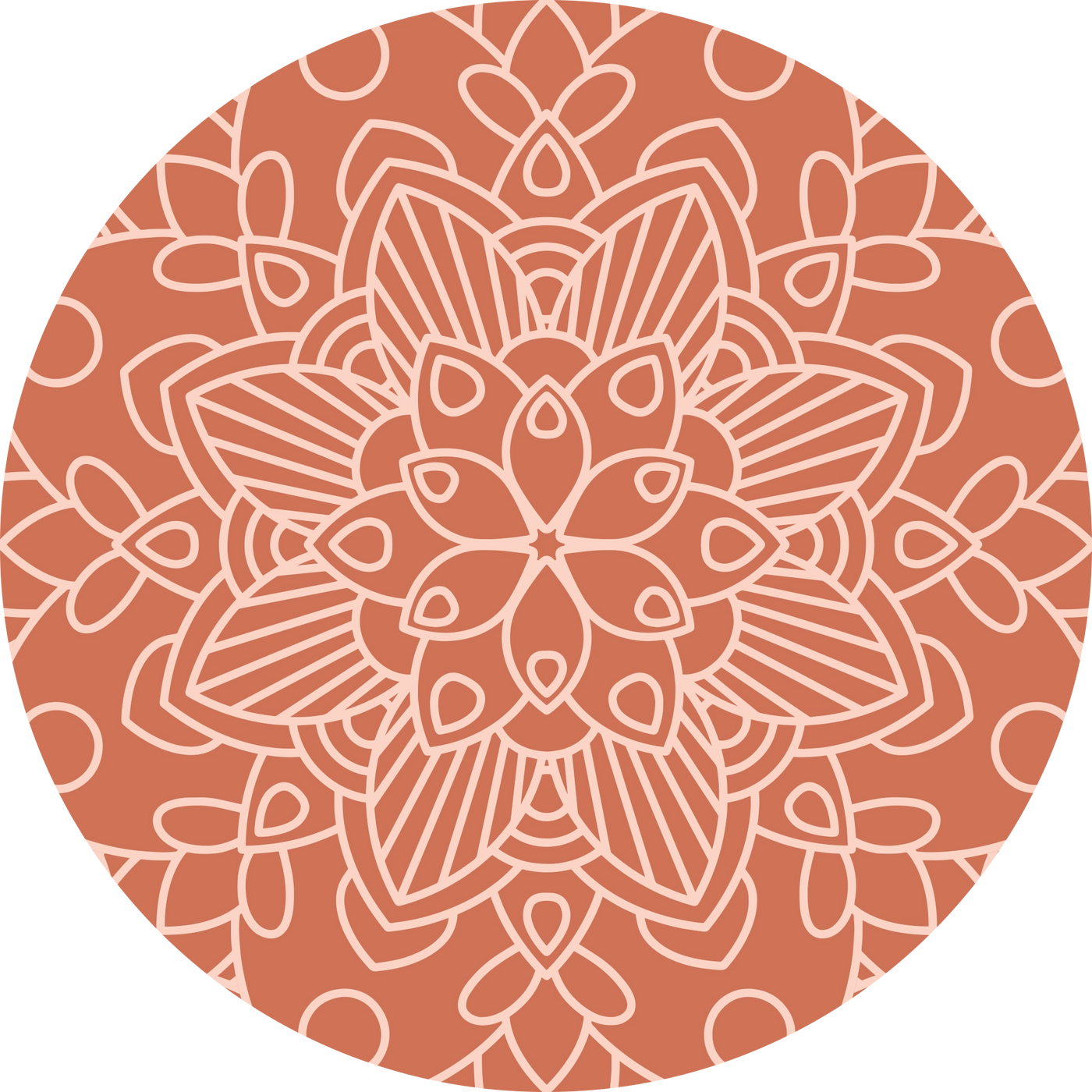 TEAEVE Mandala hell | Porzellanbecher mit Edelstahlsieb - Dianas Klosterlädchen