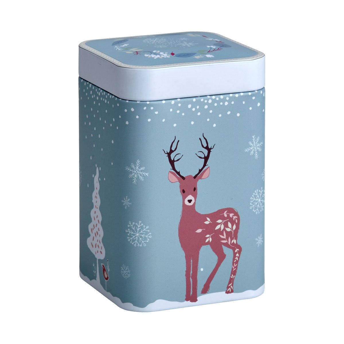 Teedose | Metalldose Winter Friends  blau 100g - Dianas Klosterlädchen