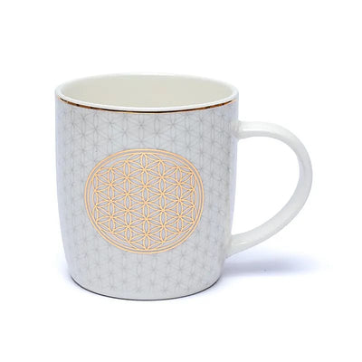 Teetasse mit Sieb "Blume des Lebens" - Dianas Klosterlädchen